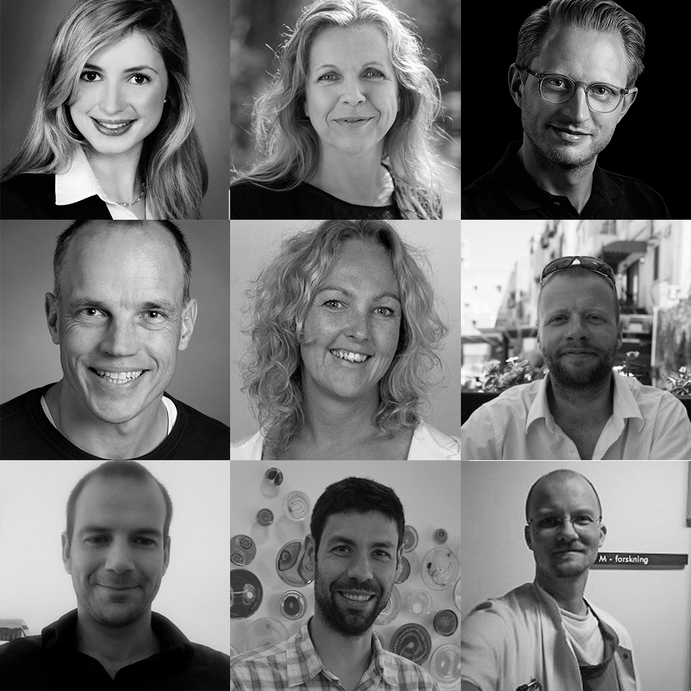 Ni af fakultetets forskere kan de næste fem år kalde sig forskningsledere under Novo Nordisk Fonden. Foto: AU, privat, m.fl.
